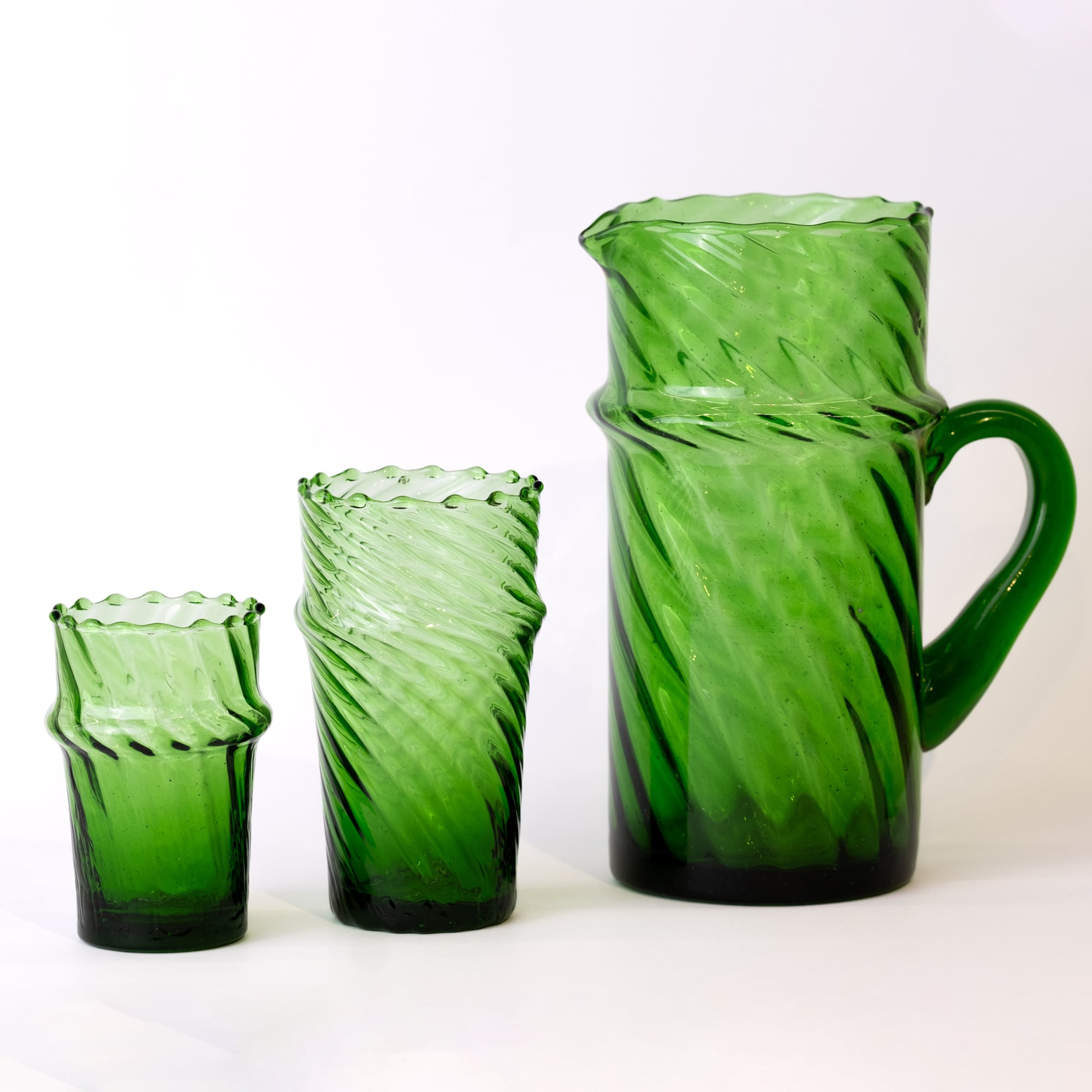 CAA Bok Striée avec Verres Vert