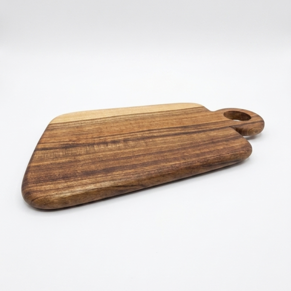 Planche Ronde Artisanal en bois de Noyer - 37cm