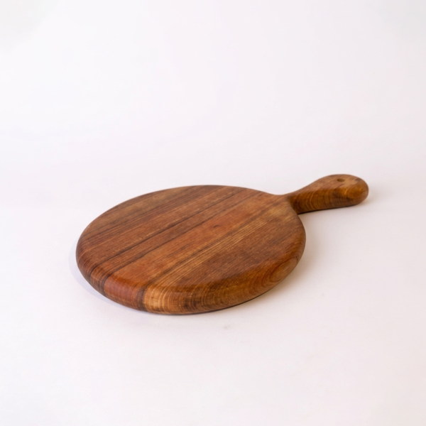 Planche Ronde Artisanal en bois de Noyer - 29cm