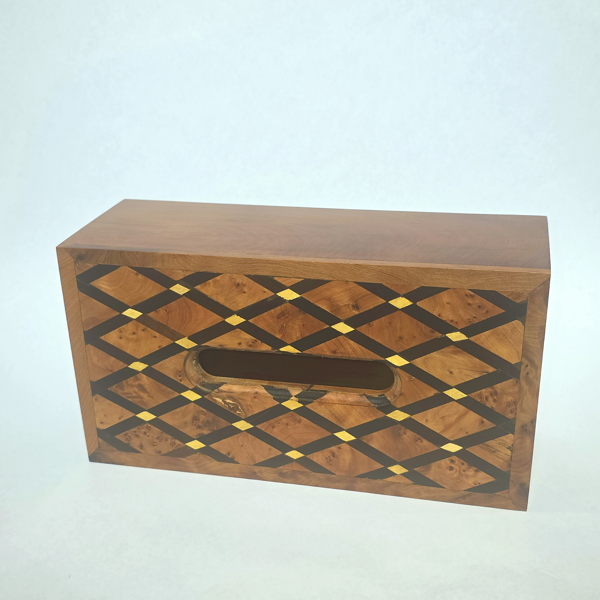 boîtes à mouchoirs en racine de thuya zwak- vernis