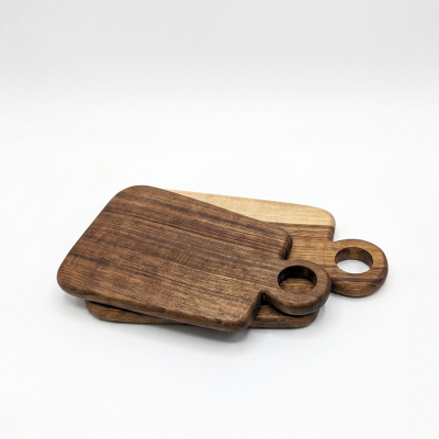 Planche Ronde Artisanal en bois de Noyer