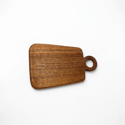 Planche Ronde Artisanal en bois de Noyer - 33cm